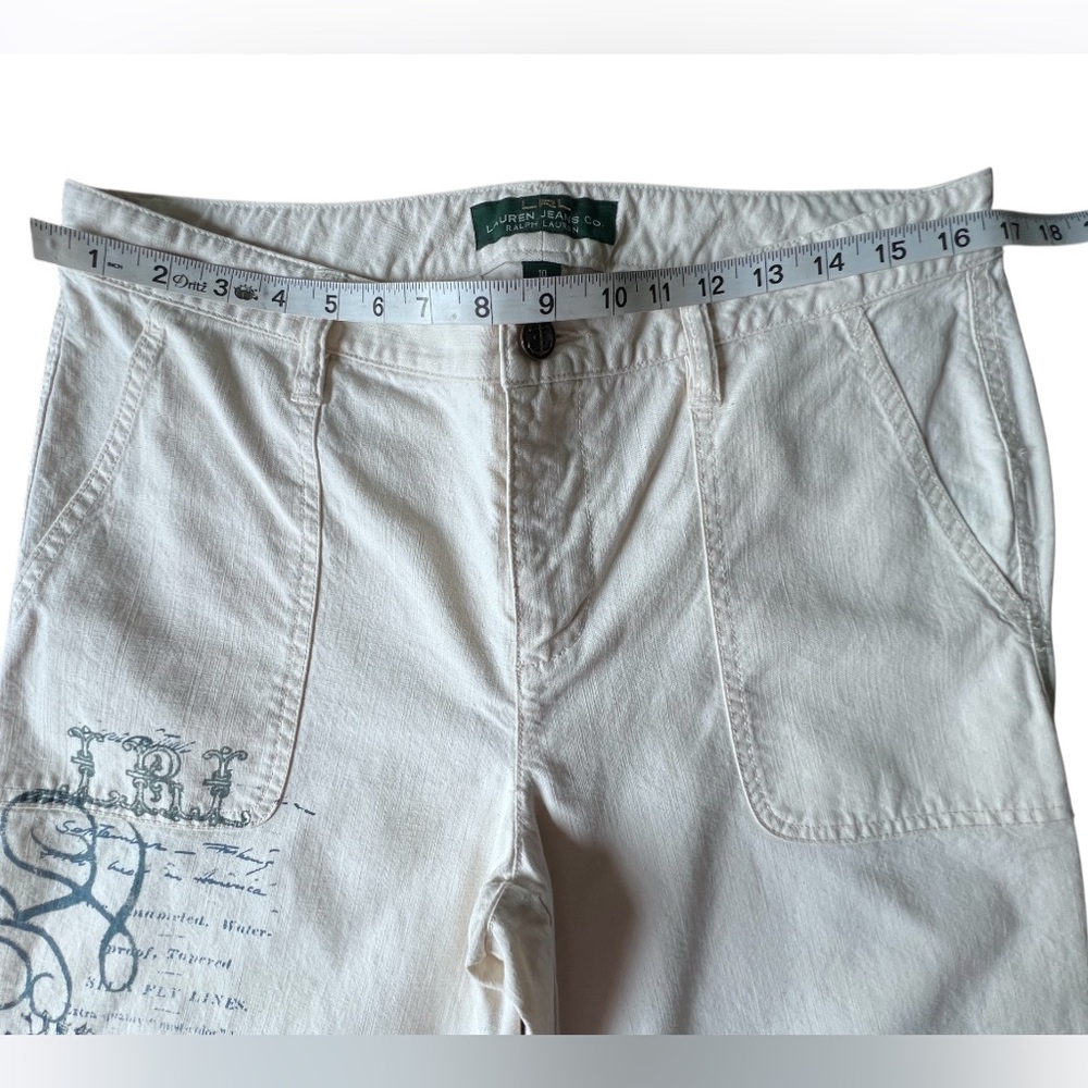 Lauren Ralph Lauren White Naval Academy Straight Leg Pants Size 10 - Picture 7 of 10